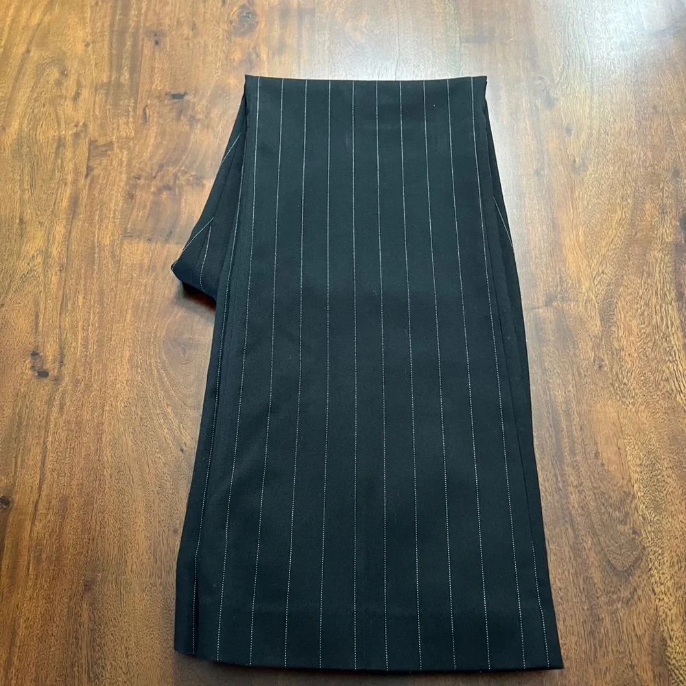 She Wears the PanTs Pin Stripe Slacks Size 10 UK 14 Tall - Picture 5 of 7